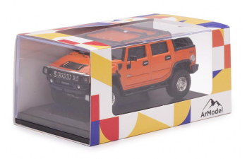 Набор из 3-х моделей: HUMMER H2 черный, оранжевый и SUT оранжевый