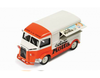 CITROEN Type H Van Gelati Motta open windows (1962), оранжевый с белым