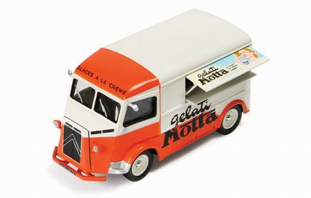 CITROEN Type H Van Gelati Motta open windows (1962), оранжевый с белым