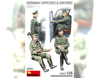 Сборная модель фигурки немецких офицеров и военных водителей / FIGURES German Officiers Military And Drivers