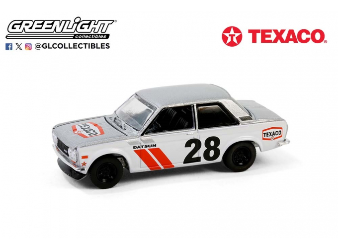 NISSAN Datsun 510 Widebody #28 "Texaco" (1970) Grey/Silver/Red