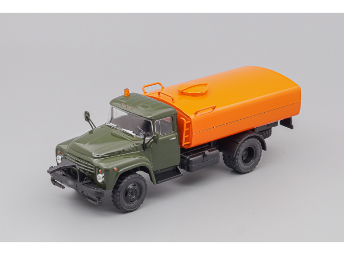 ЗИЛ 130 431410 (КО-003) поливомоечный, Автомобиль на службе 80, хаки / оранжевый