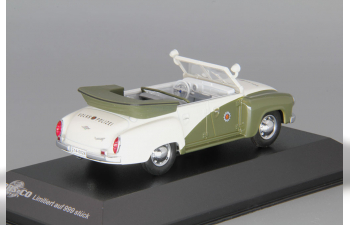 WARTBURG 311-4 Kubel Volkspolizei (1957), white / green