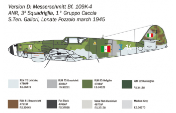 Сборная модель Bf 109 K-4