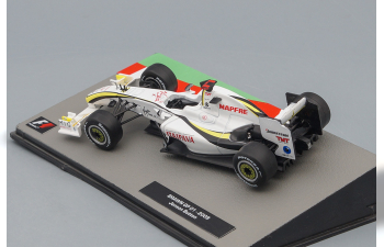 BRAWN GP F1 Mercedes Bgp001 №22 Jenson Button Season (2009) World Champion, White Yellow