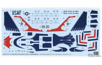 Сборная модель Истребитель F-16C (Блок 52) «Тандербердс» с патчем
