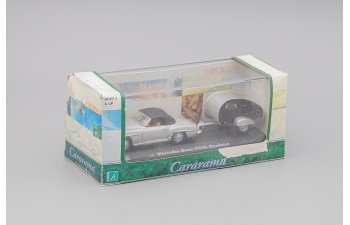 MERCEDES-BENZ 190SL Roadster с прицепом, silver