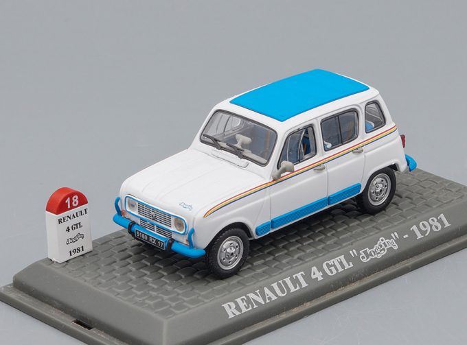 RENAULT 4 GTL Jogging (1981), white / blue