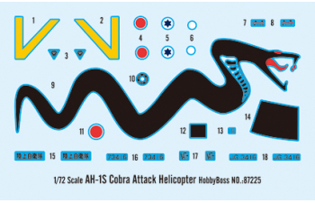 Сборная модель AH-1S Cobra Attack Helicopter