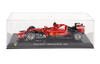 FERRARI F1 Sf15-t №5 Season (2015) Sebastian Vettel - Con Vetrina - With Showcase, Red