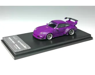 PORSCHE RWB993 with High Wing, matte purple