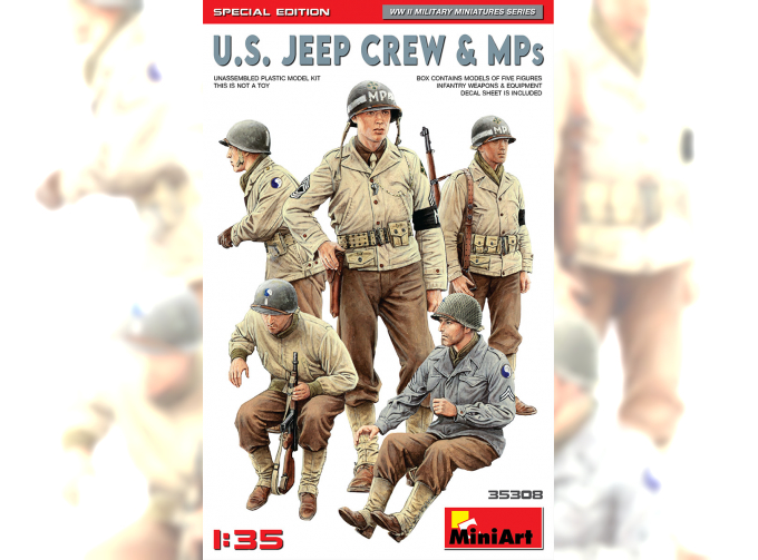 Сборная модель U.S. Jeep Crew & Mps. Special Edition