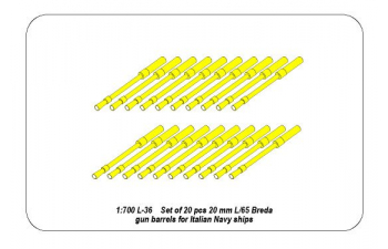 20mm L/65 Breda Gun Barrels for Italian Navy ships