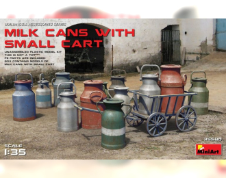 Сборная модель Аксессуары MILK CANS WITH SMALL CART