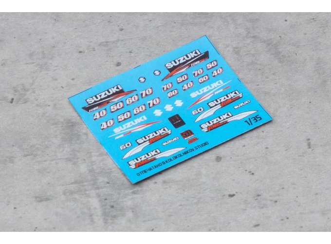 Декаль наклейки на мотор Suzuki