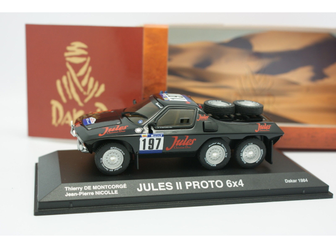 Jules II Proto 6x4 #197 Dakar Thierry De Montcorge Jean-Pierre Nicolle (1984), black