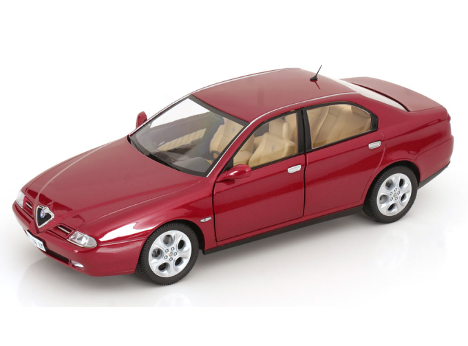 ALFA ROMEO 166 3.0 V6 (1998) – Beige Interior, Rosso Proteo Met Red