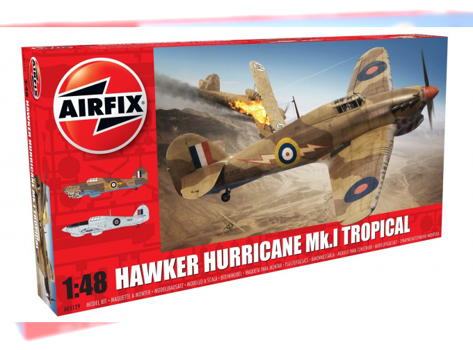 Сборная модель Британский истребитель Hawker HURRICANE Mk.I TROP