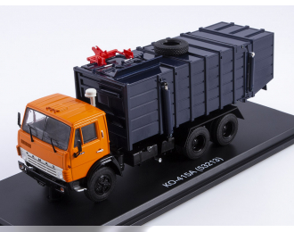 Мусоровоз КО-415А (53213), оранжевый / синий