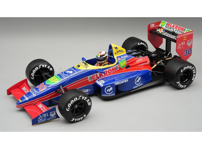 LOLA F1 LC88 FORD Team Larrousse №30 Monaco GP (with pilot figure) Philippe Alliot (1988), blue / red