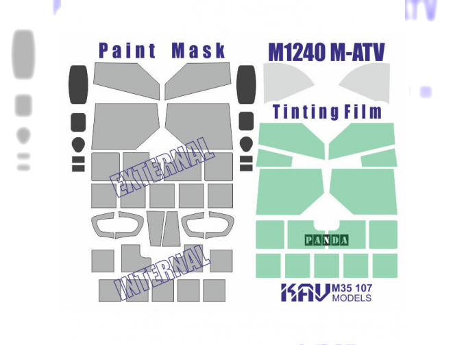 Маска окрасочная на остекление M-1240 M-ATV ПРОФИ (Panda)