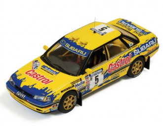 SUBARU LEGACY RS 5 (yellow) Possum Bourne-R.Freeth Rally New Zealand 1992, yellow