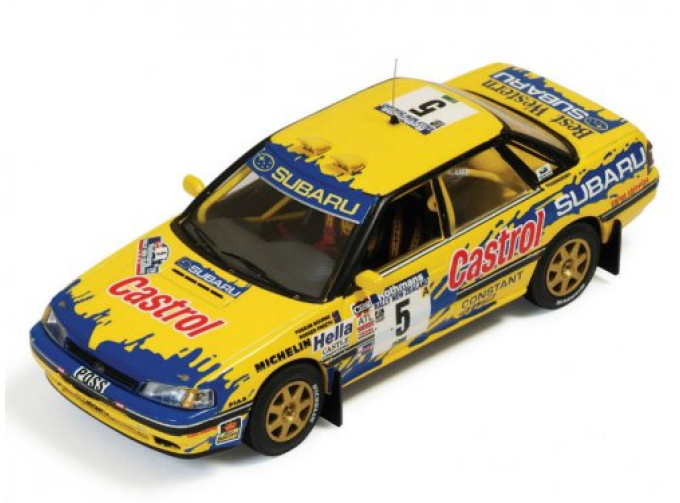 SUBARU LEGACY RS 5 (yellow) Possum Bourne-R.Freeth Rally New Zealand 1992, yellow