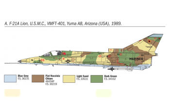 Сборная модель Самолет F-21A LION / KFIR C.1