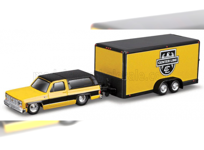 CHEVROLET Blazer K5 With Trailer Car Transporter (1979), Yellow Black