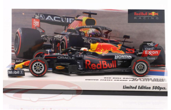 RED BULL Racing RB16B №33 Winner United States GP Austin / formula 1 World Champion Max Verstappen (2021)