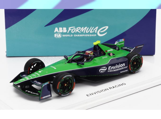 JAGUAR Formula-e I-type 6 Team Envision Racing №4 Season 2023-2024 Robin Frijns, Green Black