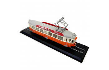 Трамваи. Be 4/4 Tram (Женева, Швейцария, 1950-1952), оранжевый