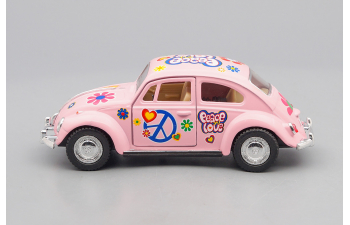 VOLKSWAGEN Classical Beetle Peace and Love (1967), pink