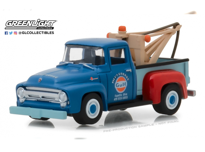 FORD F-100 пикап-эвакуатор"Mel’s Garage Gulf Oil" 1956