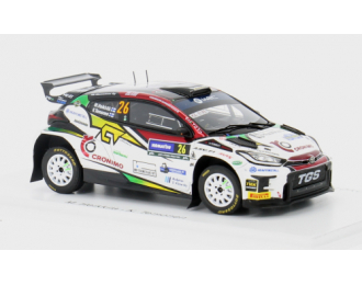 TOYOTA Yaris Gr Rally2 №26 5th Rc2 Rally Sweden (2024) Mikko Heikkila - Kristian Temonen, White