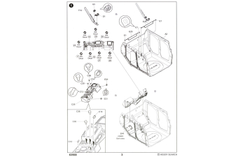 Сборная модель Автомобиль повышенной защищенности M1280 LMTV + полуприцеп M1101