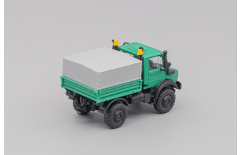 MERCEDES-BENZ Unimog Euro I mit Tieflader 4a, green