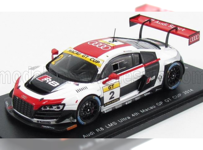 AUDI R8 Lms Ultra №2 Gt Cup Macau Gp (2014) L.Vanthoor, White Red Black