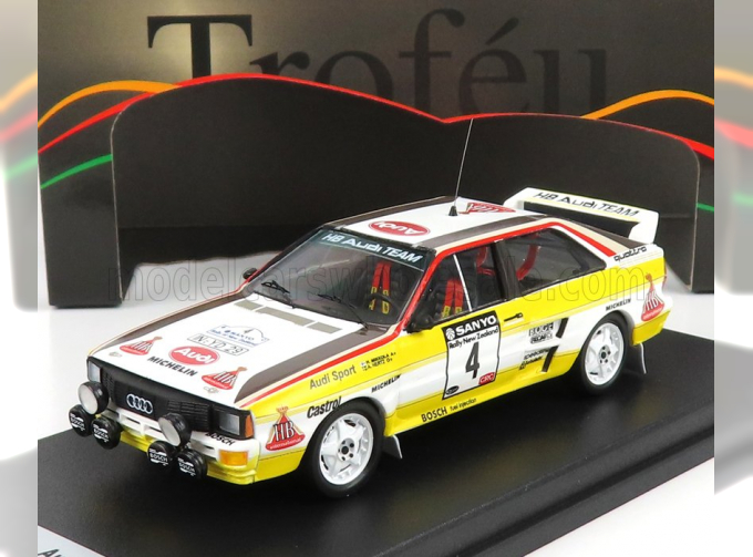 AUDI Quattro Team Hb Audi N4 Rally New Zealand (1984) H.mikkola - A.hertz, White Yellow Brown