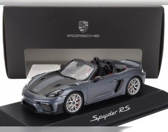 PORSCHE Boxster 718 (982) Spider (2024), Blue Grey Met