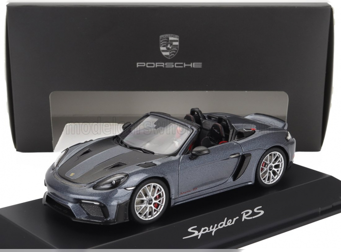 PORSCHE Boxster 718 (982) Spider (2024), Blue Grey Met