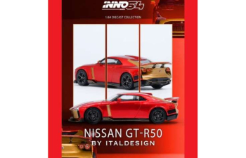 NISSAN R50 GT-R by Italsedign, red/gold