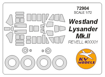 Маска окрасочная для Westland Lysander Mk.II + маски на диски и колеса