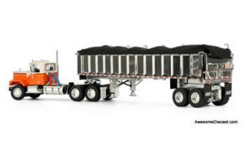 Chevrolet Bison Day Cab w/East End Dump Trailer, Orange/White