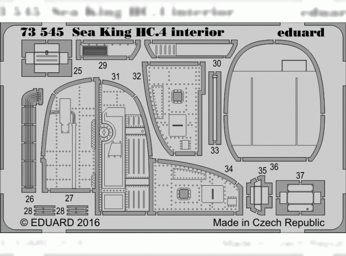 Фототравление для Sea King HC.4 interior