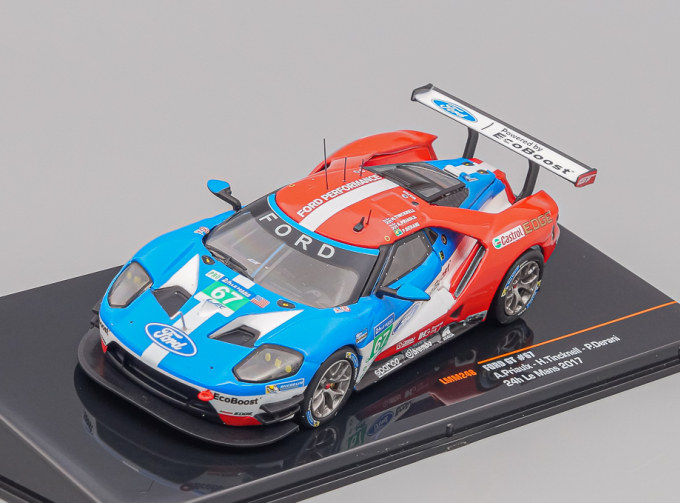 FORD GT #67 A.Priaulx - H.Tincknell - P.Derani 24h Le Mans (2017), blue / red