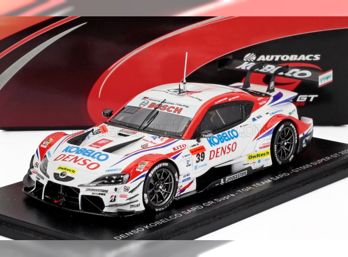 TOYOTA Supra Gr Team Sard №39 Gt500 Class Super Gt (2020) Heikki Kovalainen - Yuichi Nakayama, White Red