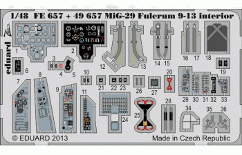 Фототравление для MiG-29 Fulcrum 9-13 interior S.A.