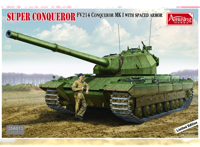 Сборная модель Британский тяжелый танк Conqueror MK.1 с дополнительной броней