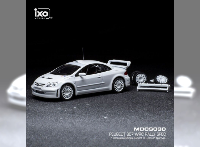 PEUGEOT 307 WRC c доп.комплектом колес (2004), white 